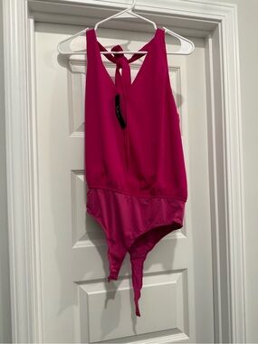 Lulu's Hot Pink Tank Bodysuit